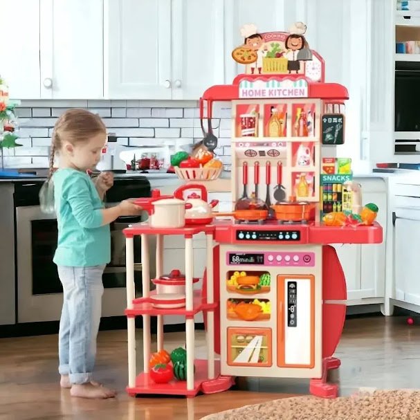 95 cm Tall Kids Play Kitchen Set